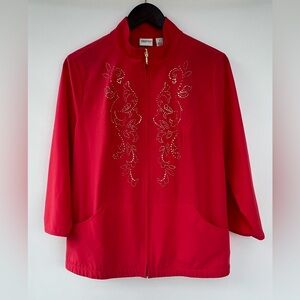 Chico’s Zenergy Neema Embellished Scroll Jacket‎